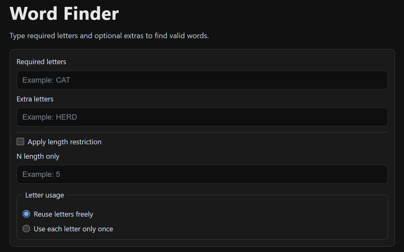 Word Finder